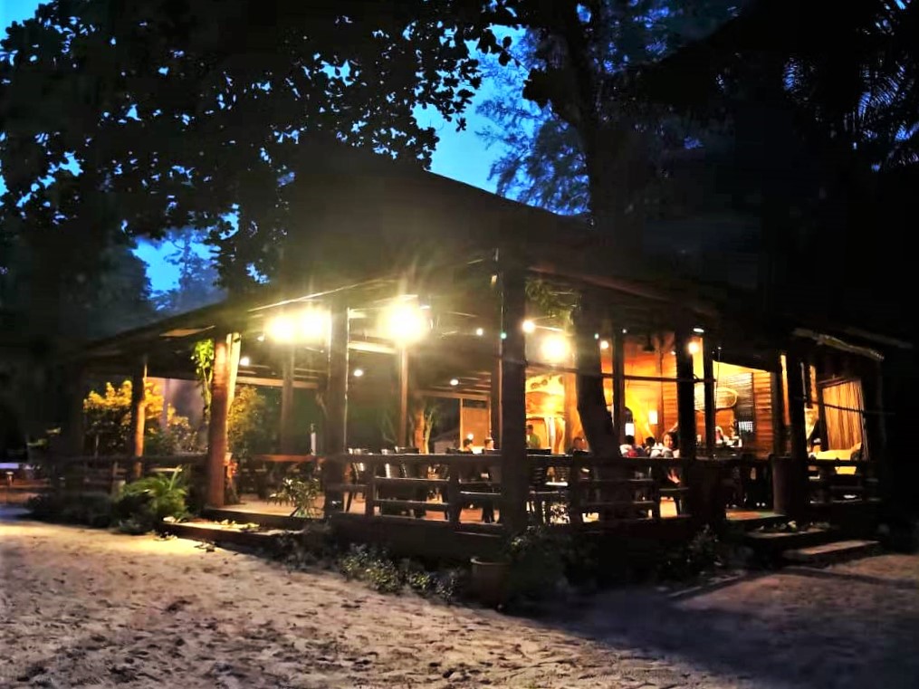 D'Seri Kapas Resort Restaurant at night