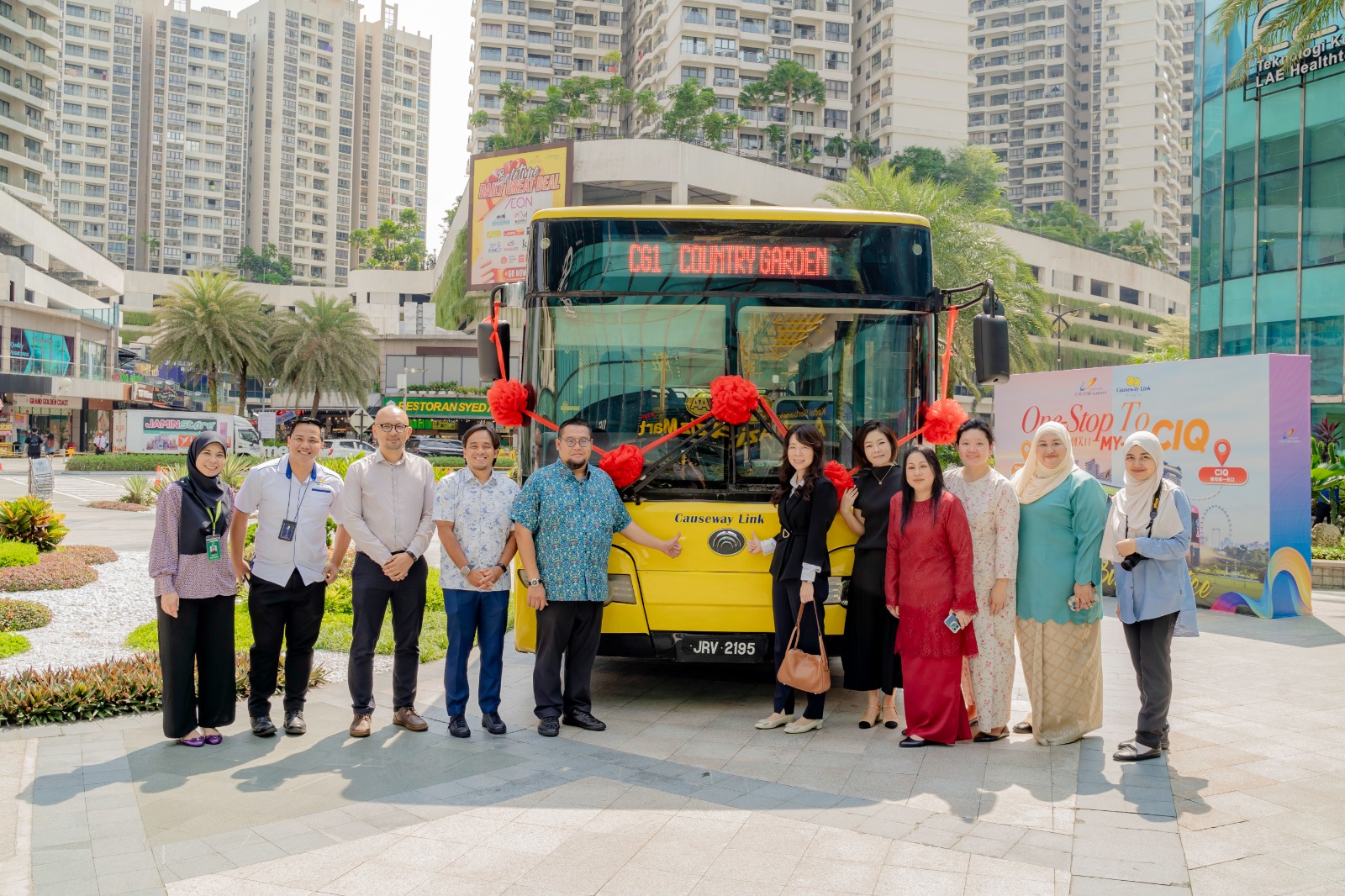 Official Launch of Causeway Link Bus Service Connecting Country Garden Danga Bay and JB Sentral