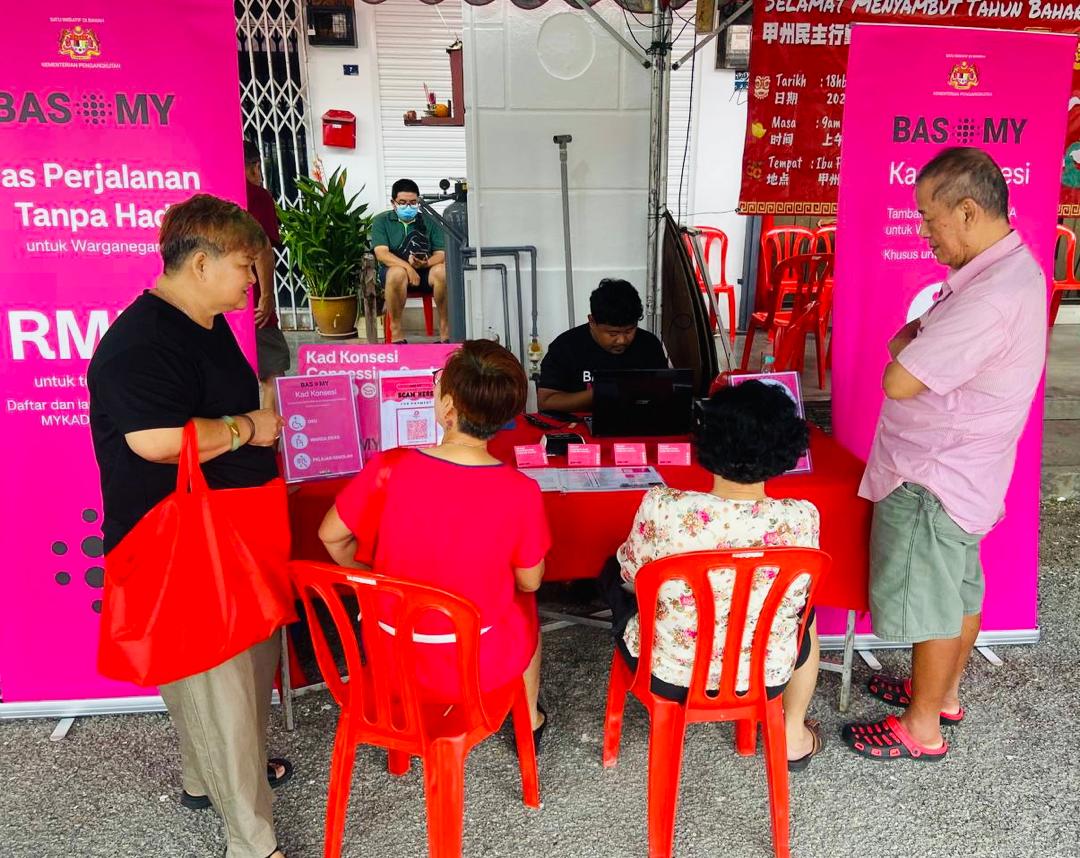 BAS.MY Melaka Opens Registration Counter During CNY Event at Jalan Pandan Mawar